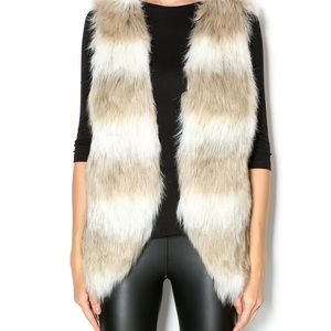 NWT faux fur vest